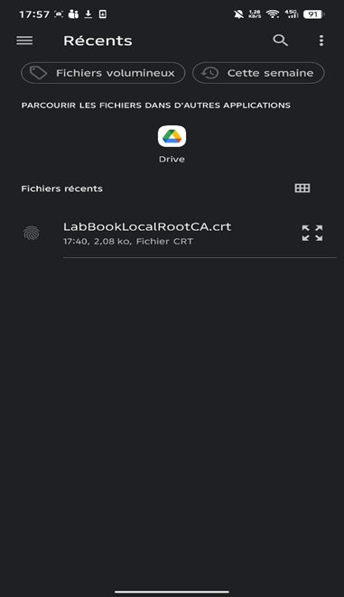 Interface ordinateur de LabBook